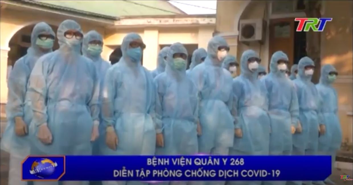 Bệnh viện Quân y 268 diễn tập phòng chống dịch Covid - 19